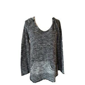 Calvin Klein Performance Quick Dry Hoodie Kangaroo Pocket Black Pullover Top-M